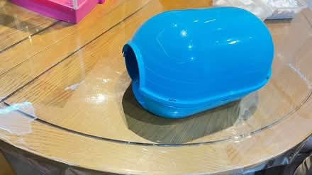 Photo of free Blue plastic hedgehog house (WD6) #1