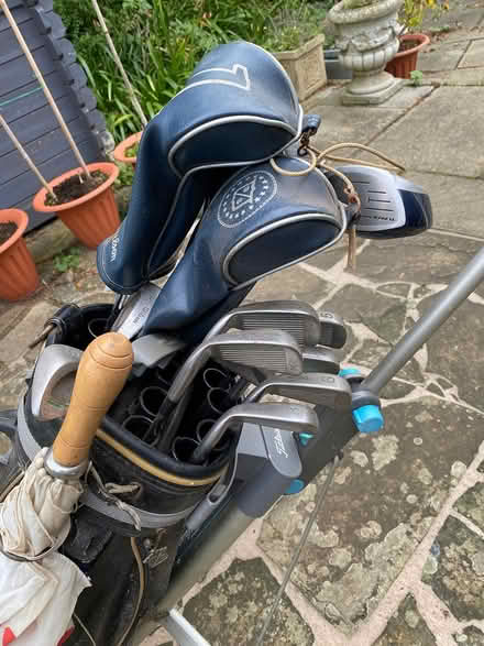 Photo of free Wilson clubs and trolley (Heath and Reach LU7) #2