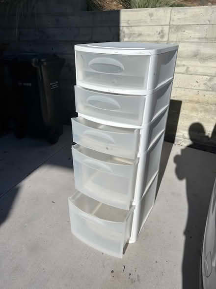 Photo of free plastic shelving system (West End San Rafael) #1