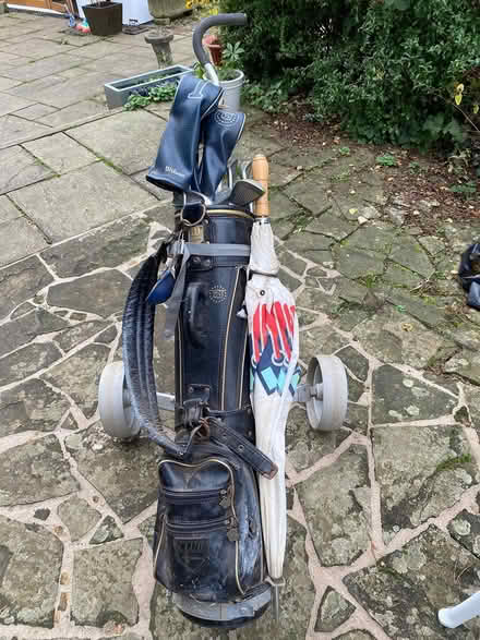 Photo of free Wilson clubs and trolley (Heath and Reach LU7) #3