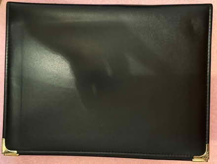 Photo of free Document Folio, A4, Black, Leather 'effect', plus Pen (Radbrook Green SY3) #1