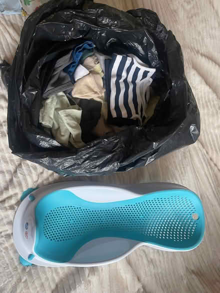 Photo of free Baby boy clothes and bath (Slough central SL1) #1
