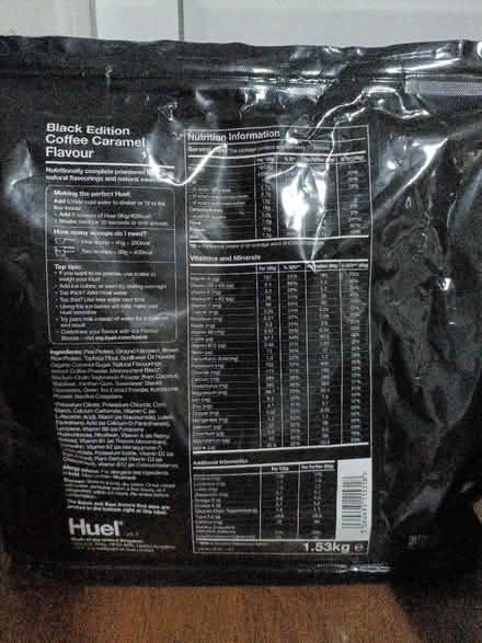 Photo of free Coffee caramel Huel food powder (TN34 Halton (West Hill - Ore)) #2