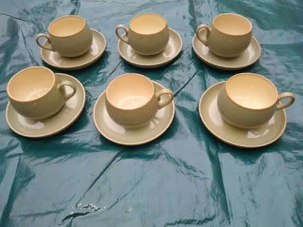 Photo of free Denby cups, saucers with compatible plates (Haywood RG12) #1