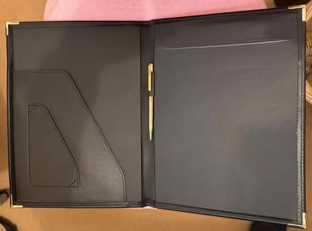 Photo of free Document Folio, A4, Black, Leather 'effect', plus Pen (Radbrook Green SY3) #2