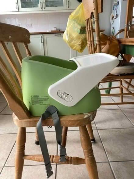 Photo of free Child’s seat. Secures to chair. With removable tray (Farcet) #1