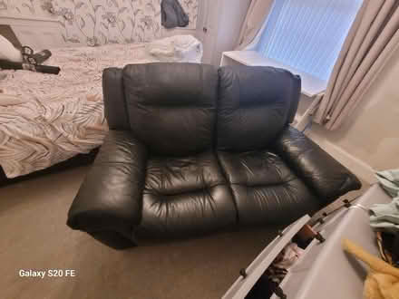 Photo of free Recliner soft leather small sofa (Hest Bank LA2) #2