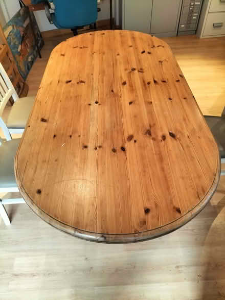 Photo of free Pine table and four chairs (Llansilin SY10) #1