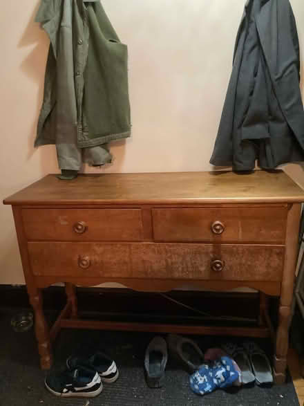 Photo of free Solid wood entryway table (Pittsfield) #1