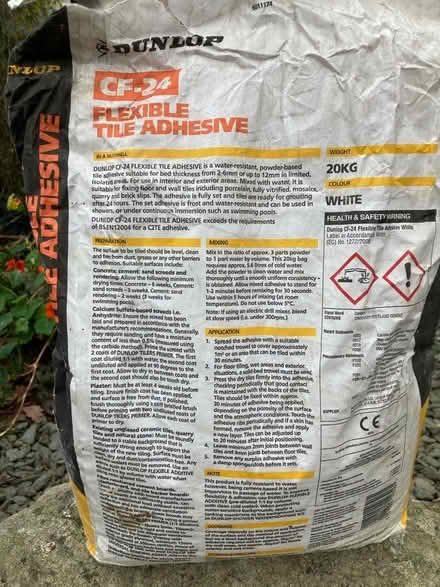Photo of free Heavy duty flexible tile adhesive half bag-10kg (Patterdale CA11) #2