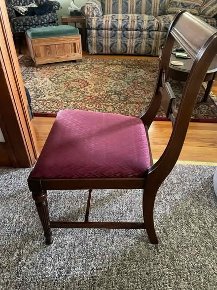 Photo of free Upholstered dining room chairs (Cohoes, New York hill section) #1