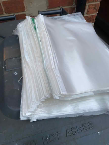 Photo of free A4 plastic sleeves (Wadsley S6) #1