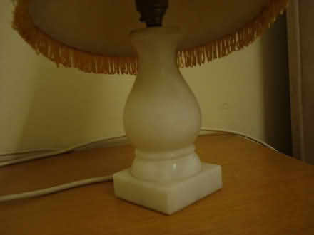 Photo of free White alabaster table/bedside lamp (Pensax WR6) #1