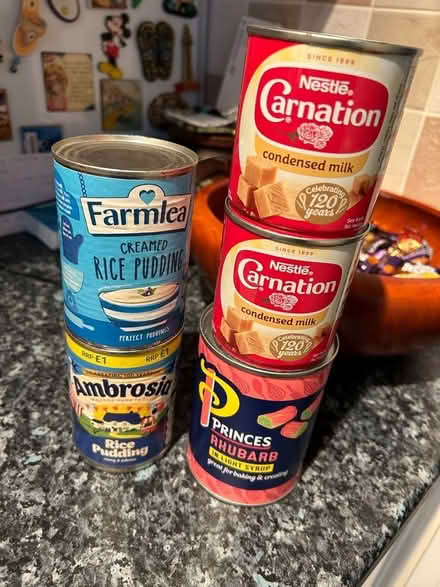 Photo of free Tins fruit etc (Bridlington YO16) #1