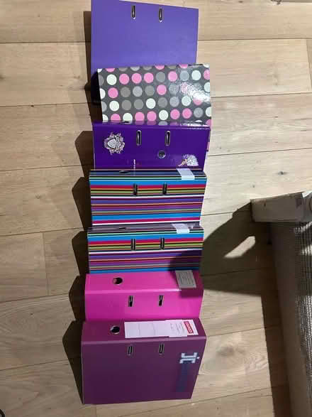 Photo of free 7 x A4 Ring binders (Camden) #1