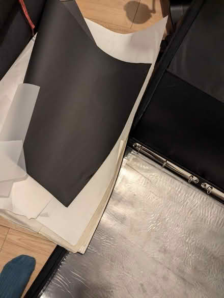 Photo of free A1? portfolio bag, plastic pouches (N17) #3