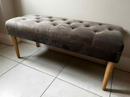 Photo of free Upholstered Otterman Grey Bench (LS23 6FA) #4