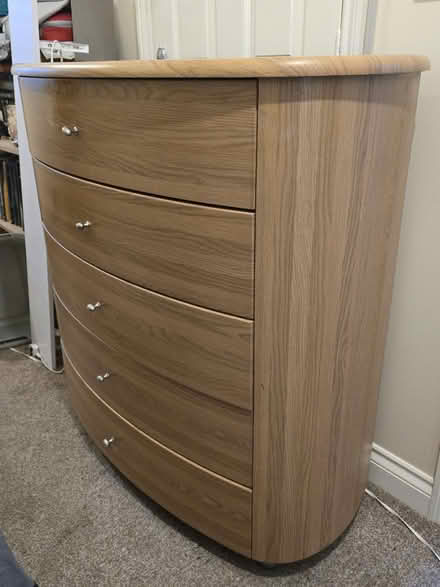 Photo of free Oak effect chest of drawers (TF1) #1