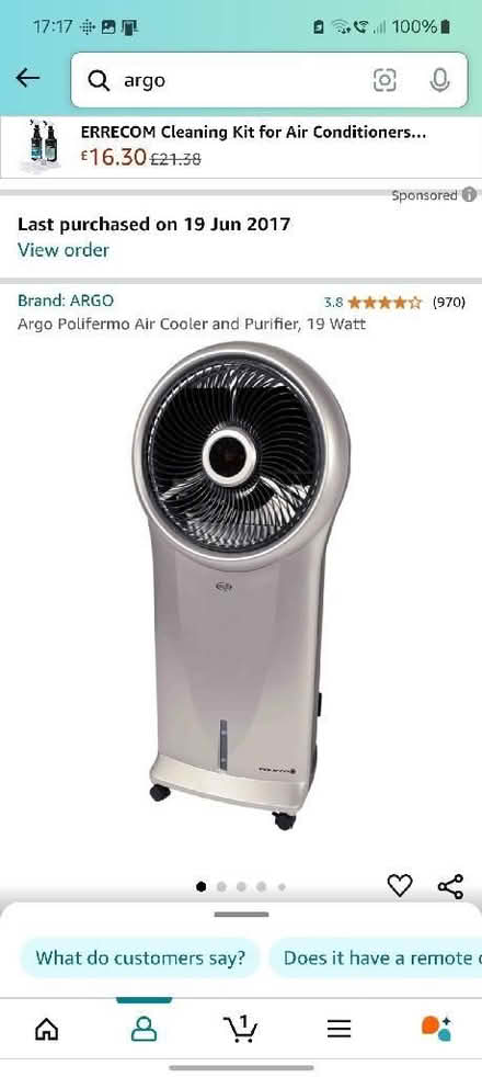 Photo of free Free floor standing air purifier and cooler (Swinford OX29) #1