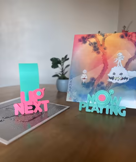Photo of free Up Next - 3D Printed Vinyl/Record Display Stand (Bedwell SG1) #1