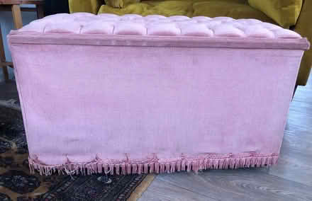 Photo of free Pink ottoman blanket storage box (Hyde Lea ST17) #2