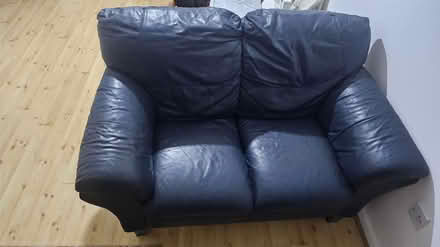 Photo of free A two seater leather chair (Erith) #2