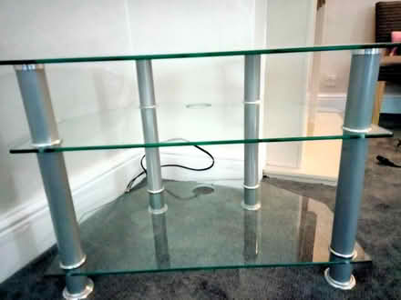 Photo of free Glass TV unit (Batley) #1
