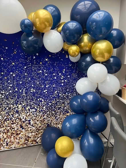 Photo of free Blue and gold balloons (CR8) #2