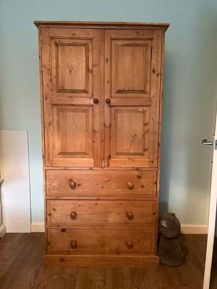 Photo of free Pine wardrobe (Bubnell DE45) #1