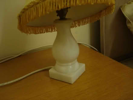 Photo of free White alabaster table/bedside lamp (Pensax WR6) #2