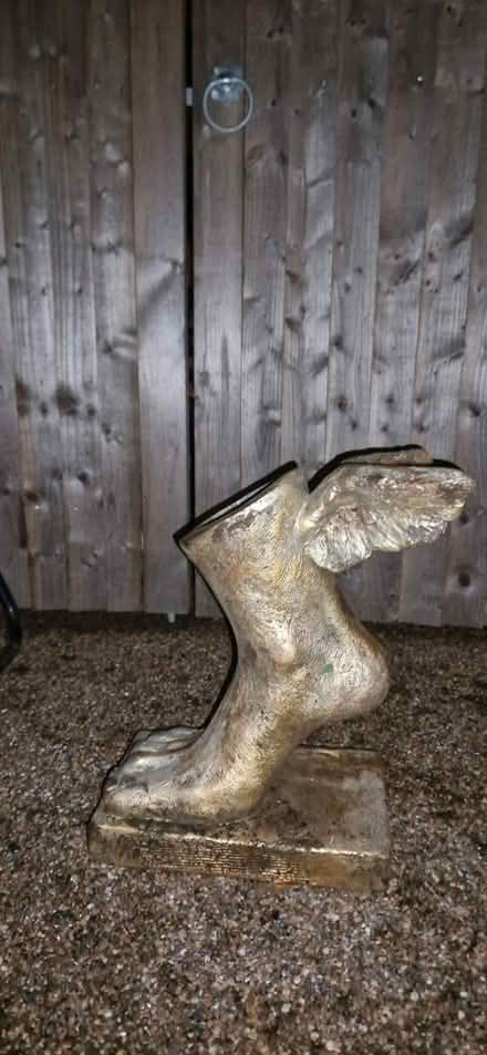 Photo of free Gold foot statue/planter (ME15) #2