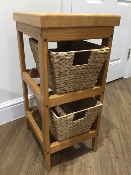 Photo of free Wooden 2-basket storage unit (Moulsham CM2) #1