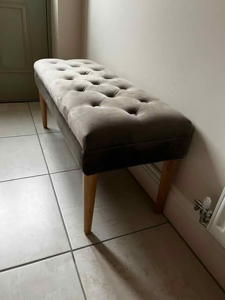 Photo of free Upholstered Otterman Grey Bench (LS23 6FA) #3