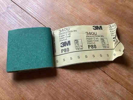 Photo of free 2 Metre Piece - Leftover piece of belt sander sanding roll (Abingdon OX14) #2