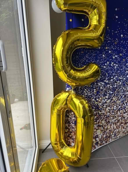 Photo of free Blue and gold balloons (CR8) #1