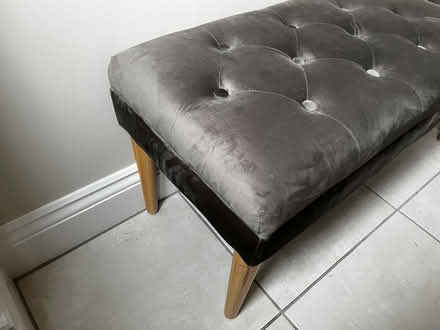 Photo of free Upholstered Otterman Grey Bench (LS23 6FA) #2