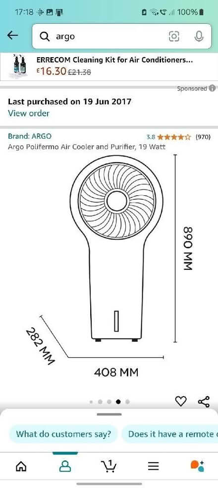 Photo of free Free floor standing air purifier and cooler (Swinford OX29) #3