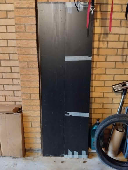 Photo of free Black ash veneer bookcase (Abbeymead GL4) #1