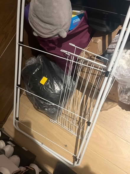 Photo of free Clothes rack and laundry basket (N1) #2