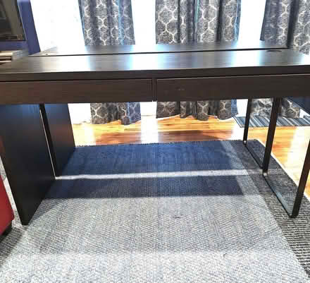 Photo of free Two 55” Inch Black Desks (Mt Vernon, NY) #1