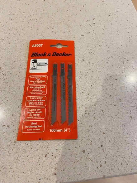 Photo of free Black & Decker jigsaw blades (Rainham RM13) #1