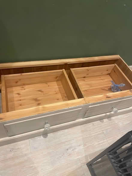 Photo of free Solid pine painted wardrobe (Wigston Leicester) #1