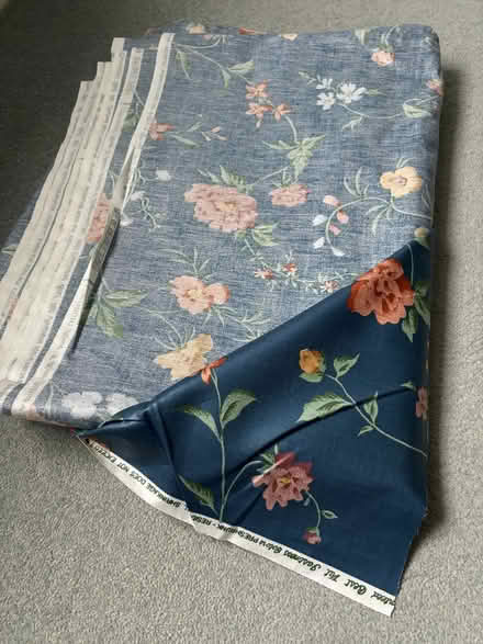 Photo of free Dark blue upholstery fabric (Lower Weston) #1