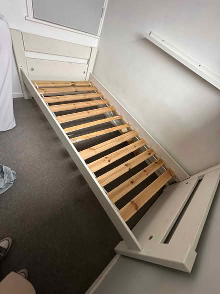 Photo of free single bed frame (Barton-under-Needwood DE13) #1