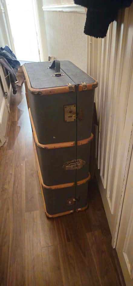 Photo of free Old fashioned antique Travel case about 3 foot by 2 clasp wo (West Hill BN1) #1