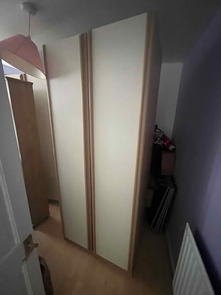 Photo of free 2 x wooden wardrobes to go (NE23 1NH) #1