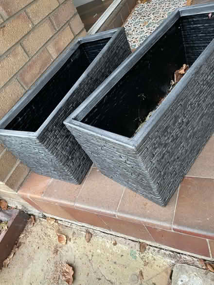 Photo of free 2 Large trough plant pots (SK7 Bramhall) #2