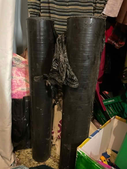 Photo of free 2 Big rolls of thin black plastic (SE19) #1