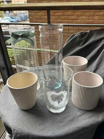 Photo of free Plant pots/orchard vases/heart vase (Ravenscourt Park W6) #1