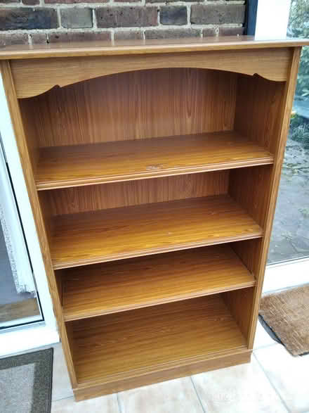 Photo of free Tall wood shelves (Sheringham NR26) #1